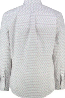 FYNCH HATTON Hemd rot gepunktet Comfort Fit Langarm