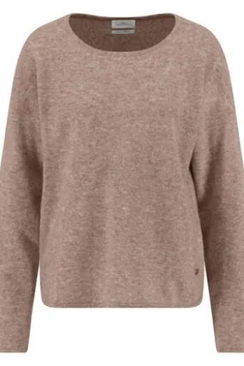FYNCH HATTON Kaschmir-Pullover cappuccino Langarm