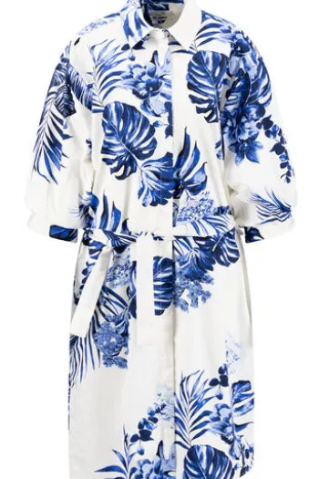 FYNCH HATTON Kleid milk gemustert