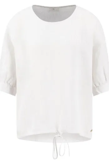 FYNCH HATTON Leinen-Bluse milk