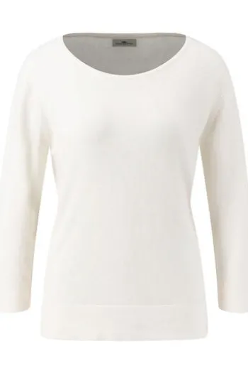 FYNCH HATTON Pullover Natur 3/4-Arm