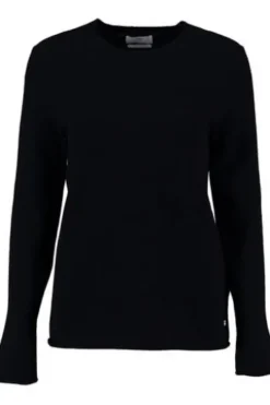 FYNCH HATTON Rundhals-Pullover marine aus hochwertigem Kaschmir