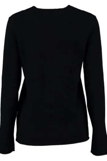 FYNCH HATTON Rundhals-Pullover marine aus hochwertigem Kaschmir