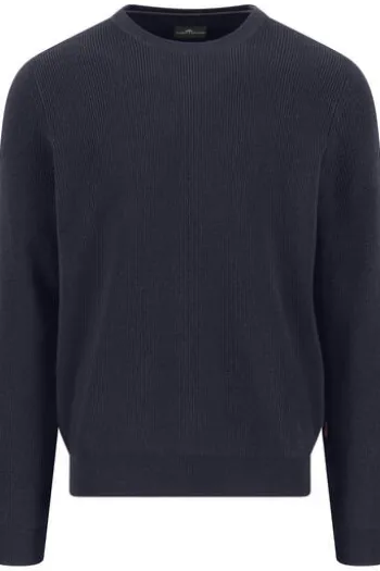 FYNCH HATTON Rundhals Pullover navy Casual Fit