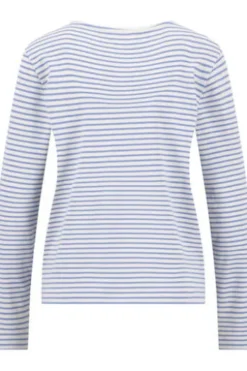 FYNCH HATTON Shirt cornflower blue gestreift Langarm