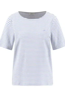 FYNCH HATTON Shirt cornflower blue gestreift