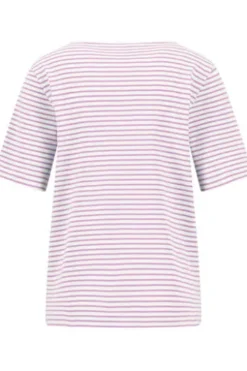 FYNCH HATTON Shirt sorbet rose gestreift