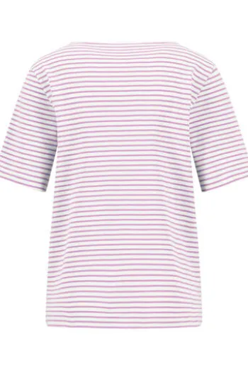 FYNCH HATTON Shirt sorbet rose gestreift