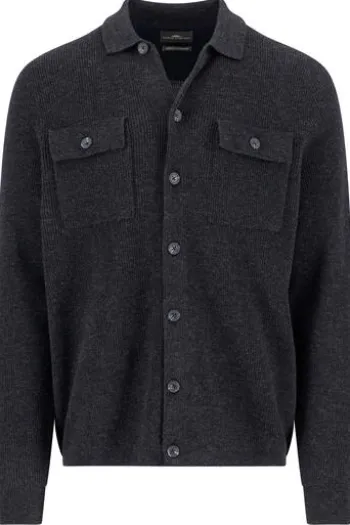 FYNCH HATTON Strickjacke charcoal Casual Fit