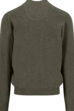 FYNCH HATTON Strickjacke dark khaki Casual Fit