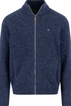 FYNCH HATTON Strickjacke navy Casual Fit
