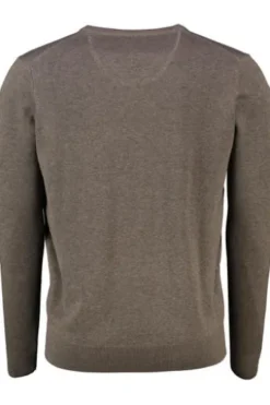 FYNCH HATTON V-Auschnitt Pullover earth