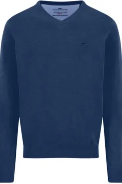 FYNCH HATTON V-Ausschnitt Pullover midnight Casual Fit