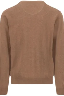 FYNCH HATTON V-Ausschnitt Pullover elephant grey Casual Fit