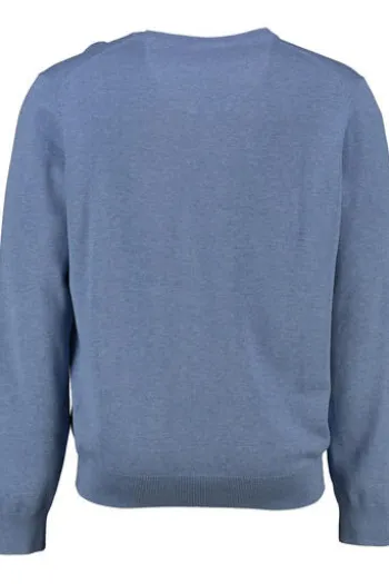 FYNCH HATTON V- Ausschnitt Pullover blau