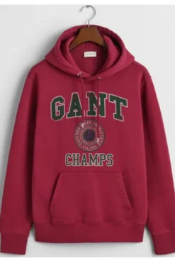 GANT Champs Graphic Hoodie rich wine