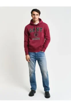GANT Champs Graphic Hoodie rich wine