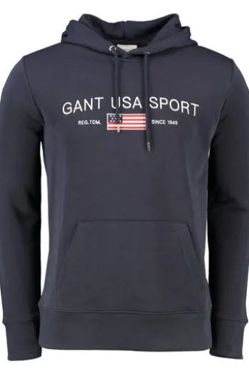GANT Graphic Hoodie evening blue