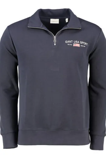 GANT Graphic Troyer evening blue Regular Fit