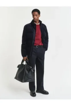 GANT Lambswool Rundhals-Pullover plumped red Regular Fit