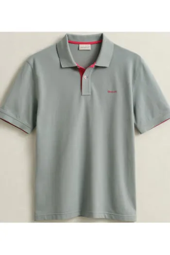 GANT Pique`Polo Shirt ceramic grey Regular Fit