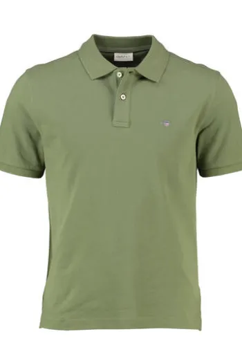 GANT Pique`Polo Shirt dry herb green Regular Fit