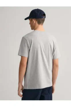 GANT REG Shield SS T-Shirt grey melange
