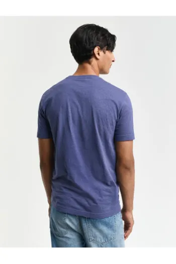 GANT Regular Fit Shield T-Shirt dk jeansblue melange