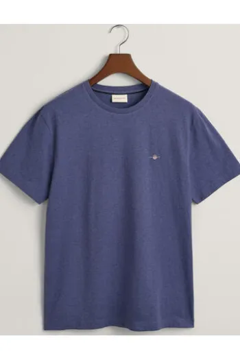 GANT Regular Fit Shield T-Shirt dk jeansblue melange
