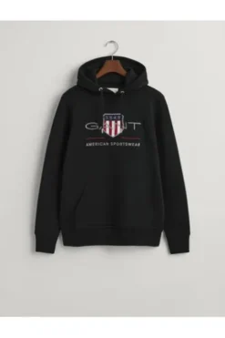 GANT Shield Hoodie schwarz