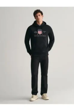 GANT Shield Hoodie schwarz