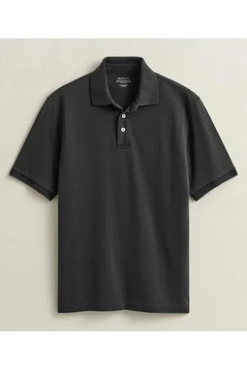 GANT Sunfaded Polo-Shirt black Regular Fit