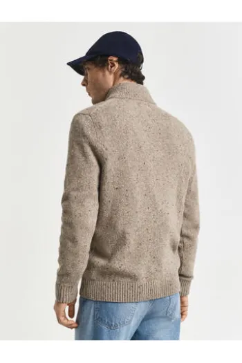 GANT Wollmix Troyer sand melange Regular Fit