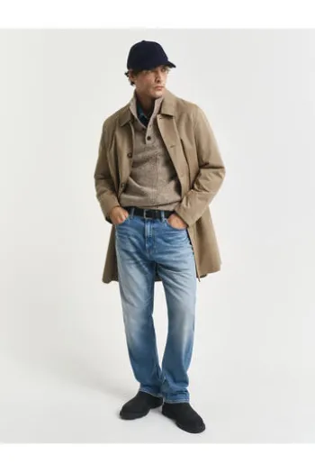 GANT Wollmix Troyer sand melange Regular Fit