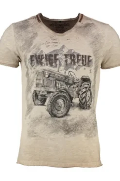 HANGOWEAR T-Shirt Alwin beige Kurzarm Alwin