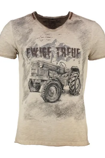 HANGOWEAR T-Shirt Alwin beige Kurzarm Alwin