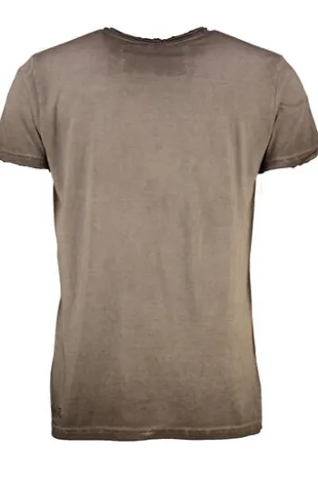 HANGOWEAR T-Shirt braun Kurzarm Dietrich