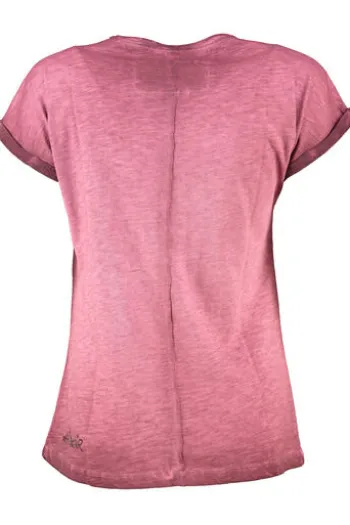 HANGOWEAR T-Shirt Bronja weinrot aus reiner Baumwolle