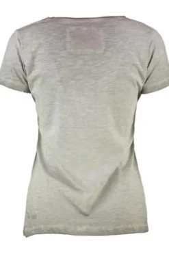 HANGOWEAR T-Shirt Dicky greige in Vintage-wash-Optik