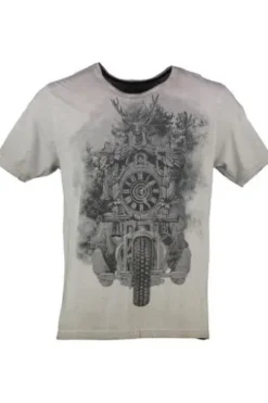 HANGOWEAR T-Shirt grau Kurzarm Rocking Schwarzwald