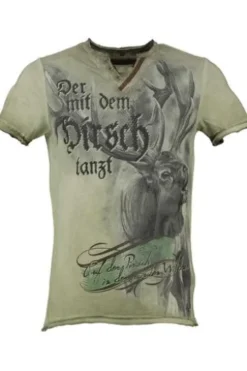 HANGOWEAR T-Shirt grau Kurzarm Wahre Liebe