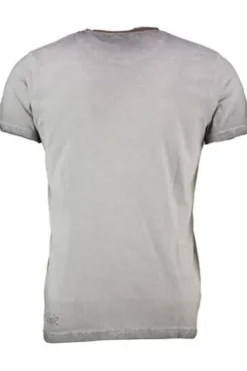 HANGOWEAR T-Shirt grau Kurzarm Bartl