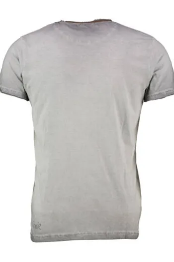 HANGOWEAR T-Shirt grau Kurzarm Bartl