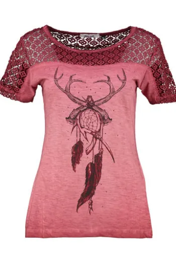 HANGOWEAR T-Shirt Quendresa rot bedruckt