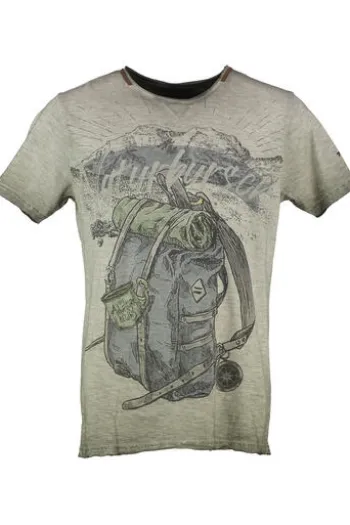 HANGOWEAR T-Shirt Quinn oliv Printmotiv