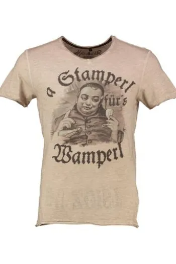 HANGOWEAR T-Shirt rot Kurzarm Stamperl
