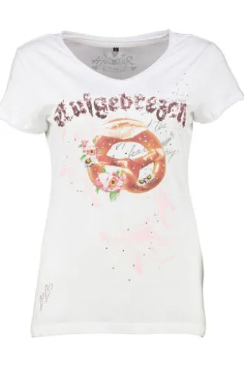 HANGOWEAR T-Shirt Yelly weiss bedruckt