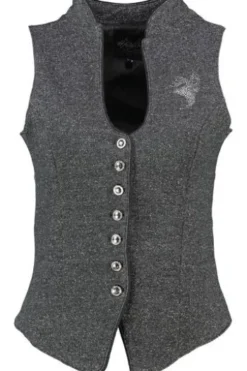 HANGOWEAR Weste grau Kurzarm Jamila