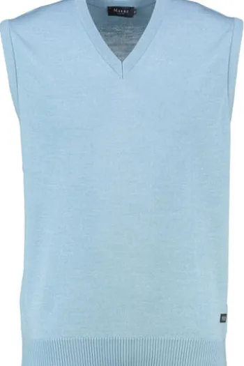 Herren-Pullunder MAERZ Pullunder ocean aqua