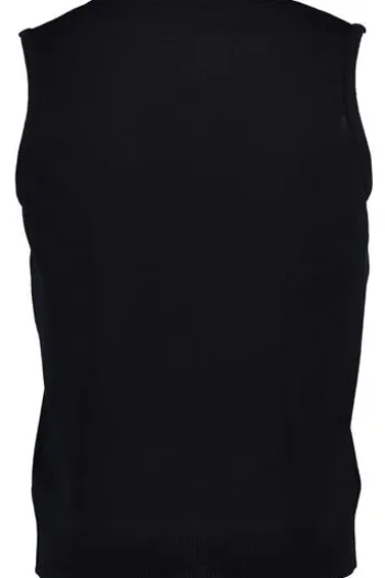 Herren-Pullunder MAERZ Pullunder marine extra feine Merinowolle